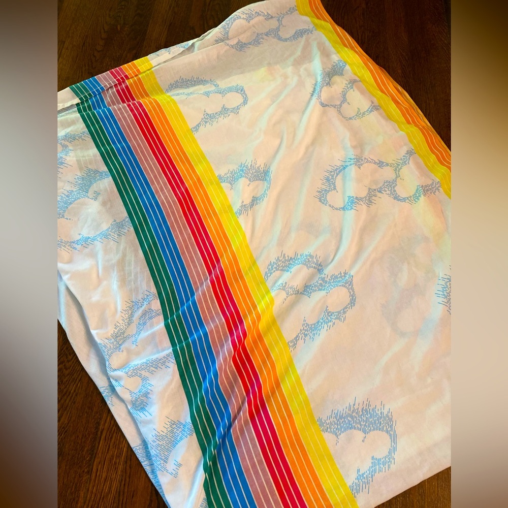 🌈Vintage pacific rainbow flat sheet🌈